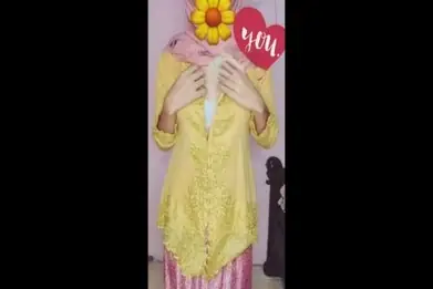 Live Ukhti Kebaya Hijab Pink Berani Menggoda Penonton Viral Streaming